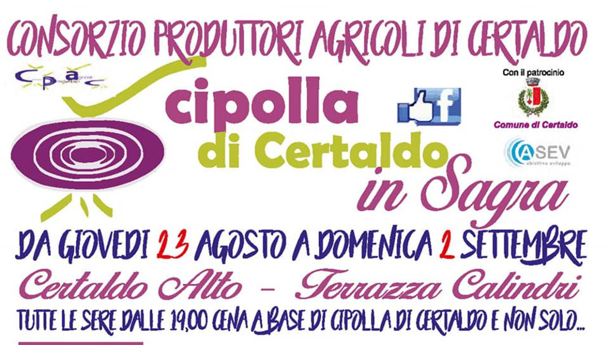 Cipolla di Certaldo in Sagra 2018