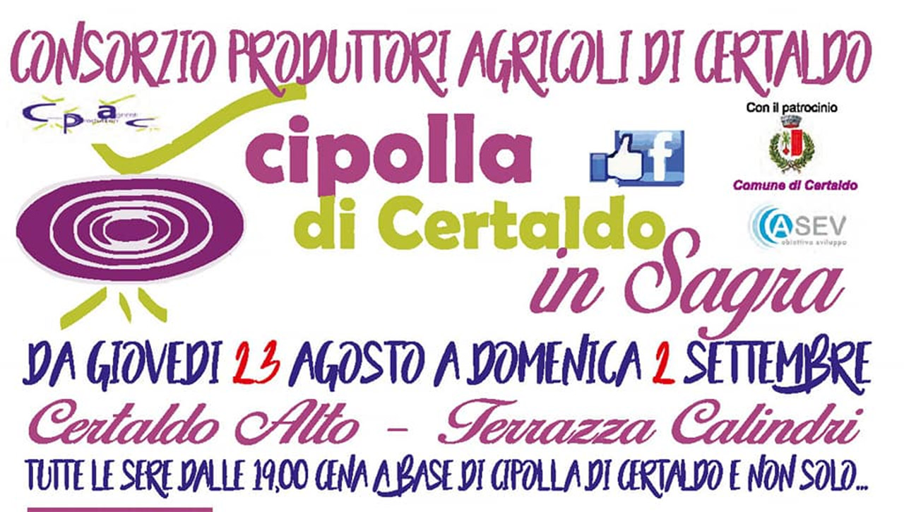Cipolla di Certaldo in Sagra 2018